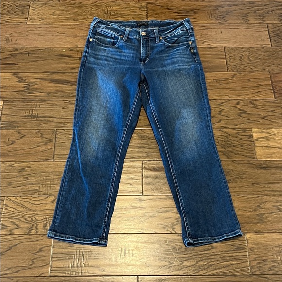 Silver Jeans Suki Capri High Rise Size 34 - Picture 1 of 16
